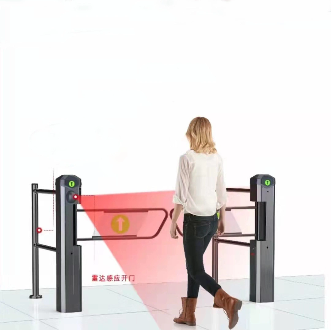 Supermarket Gate Swing Automatic Stainless Steel Supermarket Entrance Gate Swing Barrier Gate