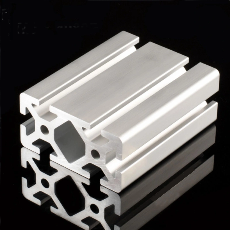 Customised Multifunction Industrial Frame Aluminum Extrusion4080 Profile Silver Anodizing Aluminium Profile