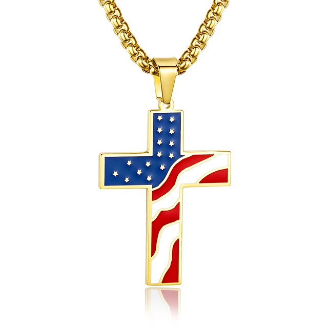 European and American Titanium Steel Cross Christian Gifts Jewelry for Np-F-Dz176