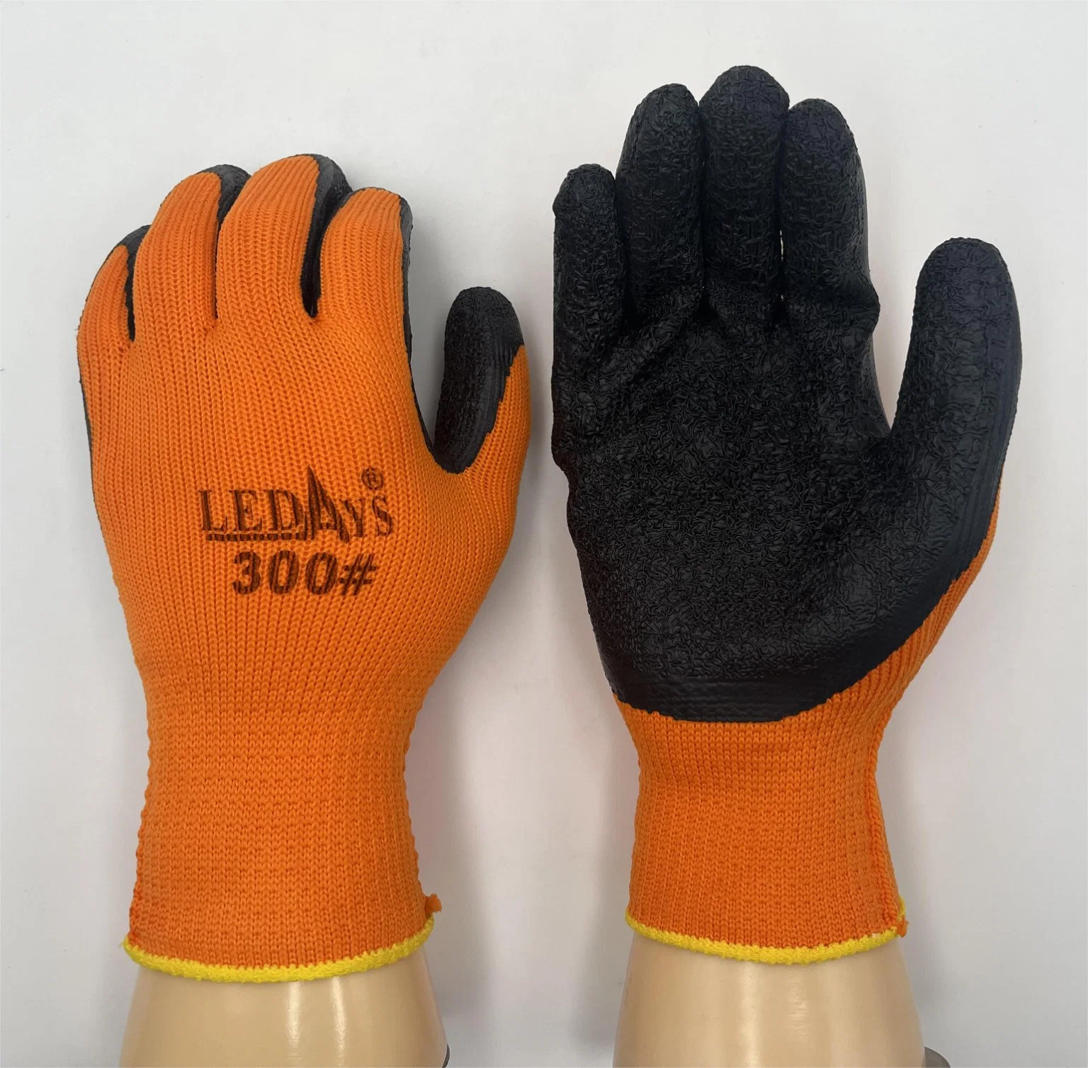 7 G Terry Knit Liner Latex Coated Winter Glove