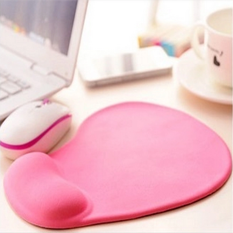 Silicone Slow Rebound Rubber Mouse Pad Wrist Rest, PU Bottom with Fabric Mouse Rest Pad