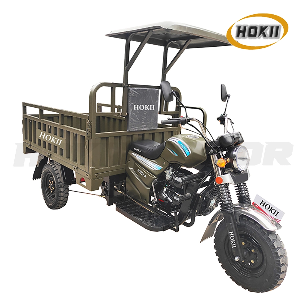 China Good Quality 3 Wheel Motorcycle Air Cooled Engine Petrol Passenger Tricycle Cargo Transport for Sale