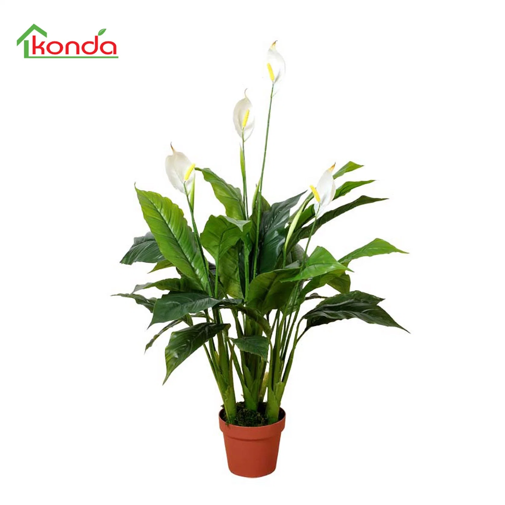 Wholesale/Suppliers planta artificial seda flores no Pot para jardim Decoração