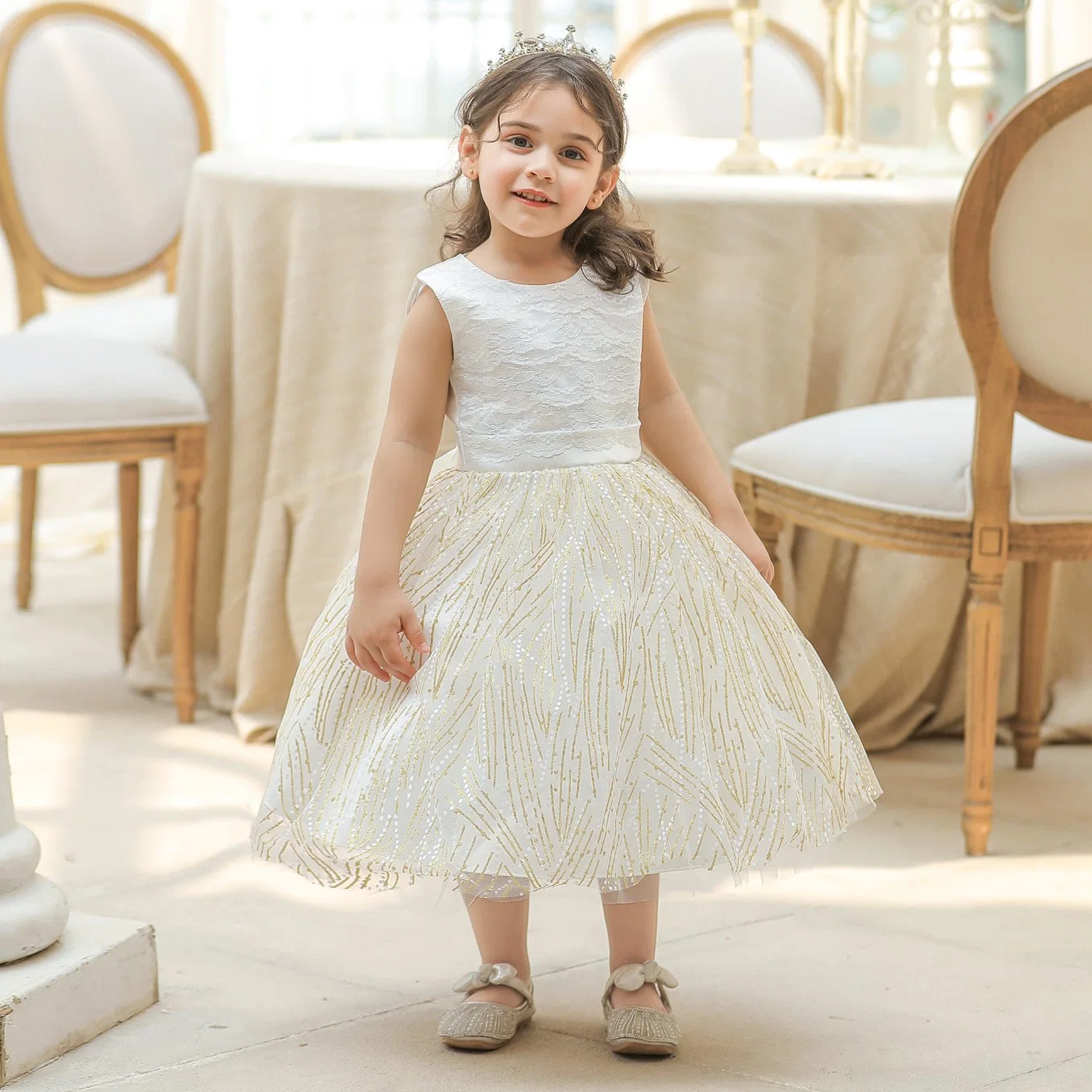 Children's Apparel Baby Wear Girls Party Garment Fluffy Ball Gown Princess Frock Kids Sweet Dress