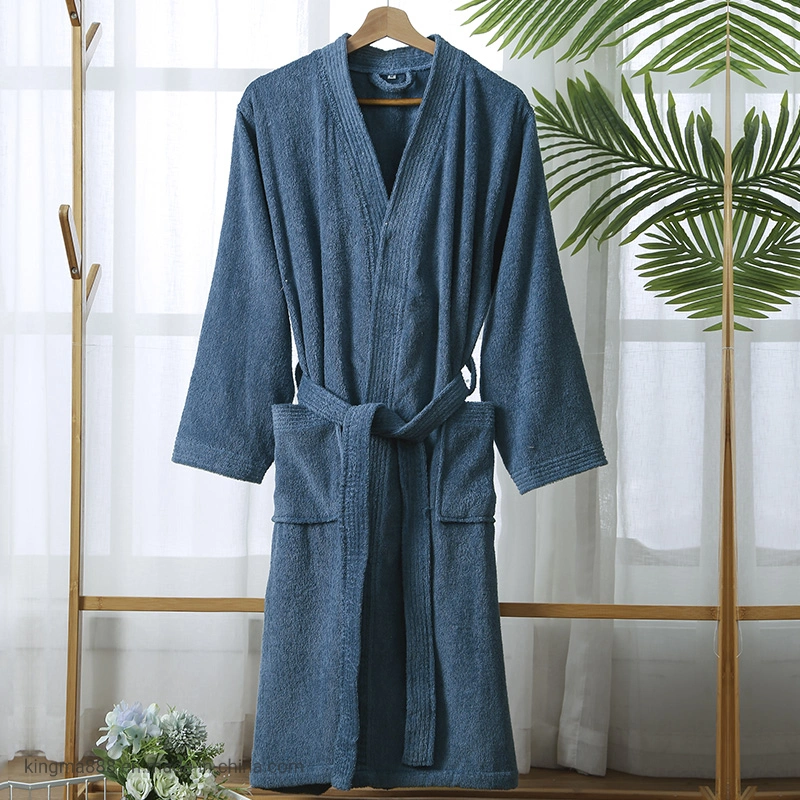 Long Soft Bath Robe Hotel SPA Bathroom Unisex Wholesale Bathrobe