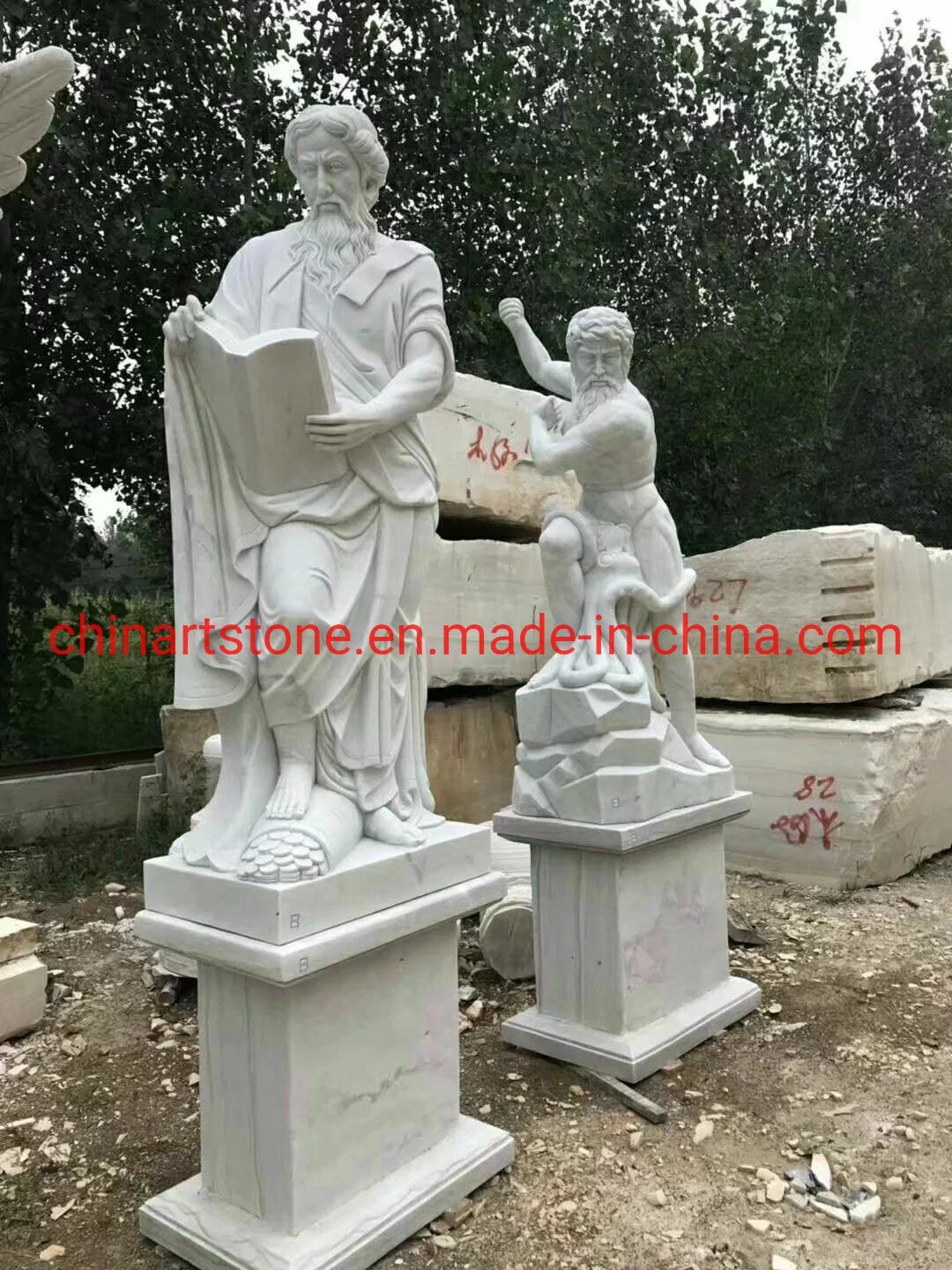 White Marble Statue Carving People Product