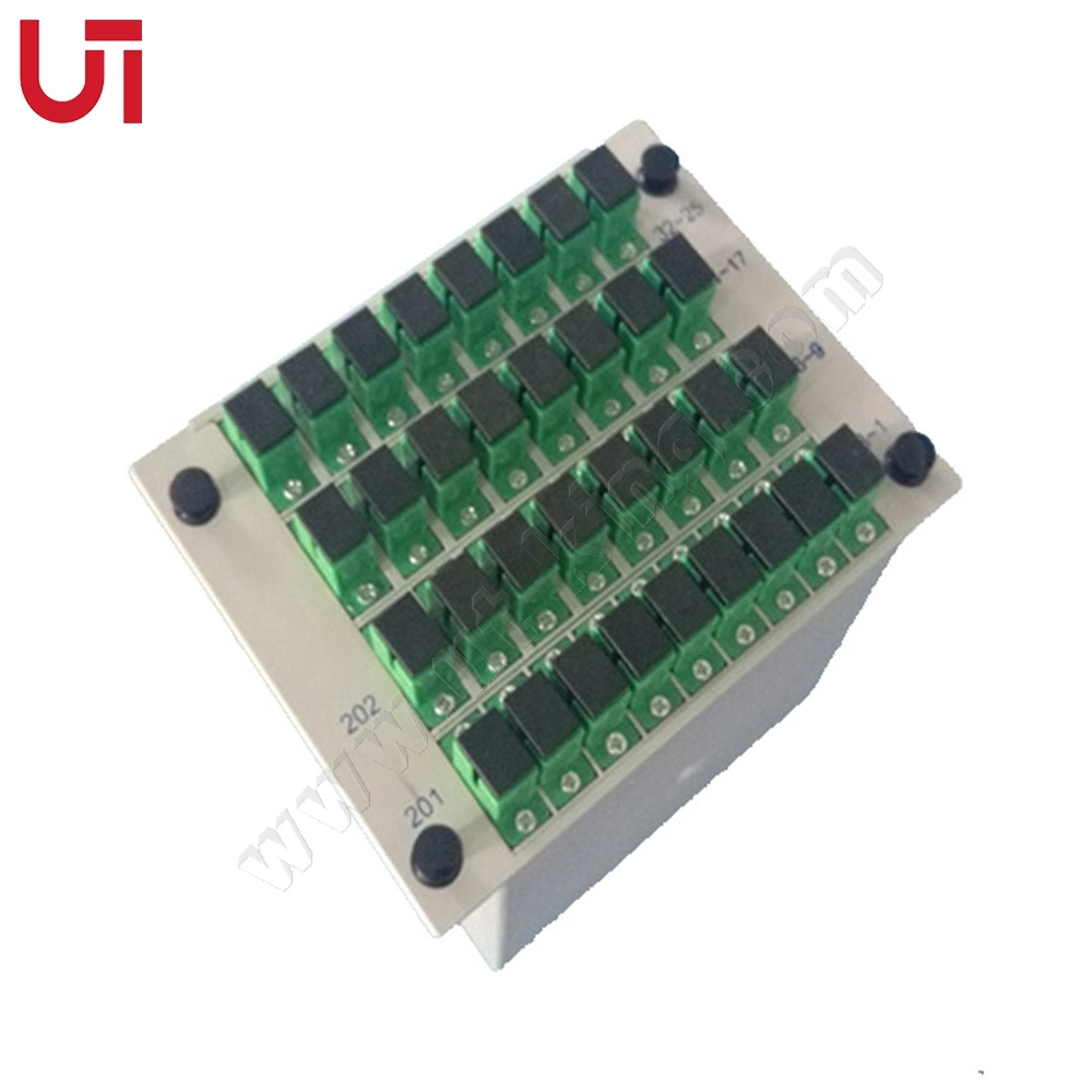 1X32sc/APC Cassette Type PLC Splitter Excellent Quality Low Insertion Loss Card PLC