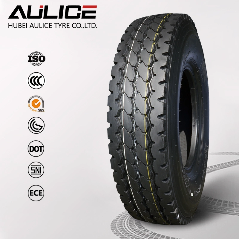 8.25R20 All steel radial truck tyre, AR101 AULICE TBR/OTR tyres factory, heavy duty truck tire, with DOT, GCC, SNI, ISO certificates