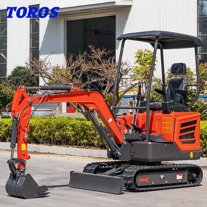 Mini Excavator Backhoe 1.8ton Zero Tail Small Excavator Crawler Excavator 0.07m3 Bucket Capacity Shandong Province USA Eaton Mini Digger Used Excavator