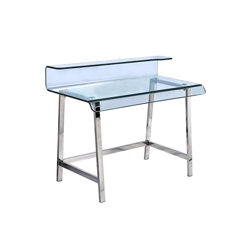 Moder mobilier de bureau de maison verre ordinateur Table