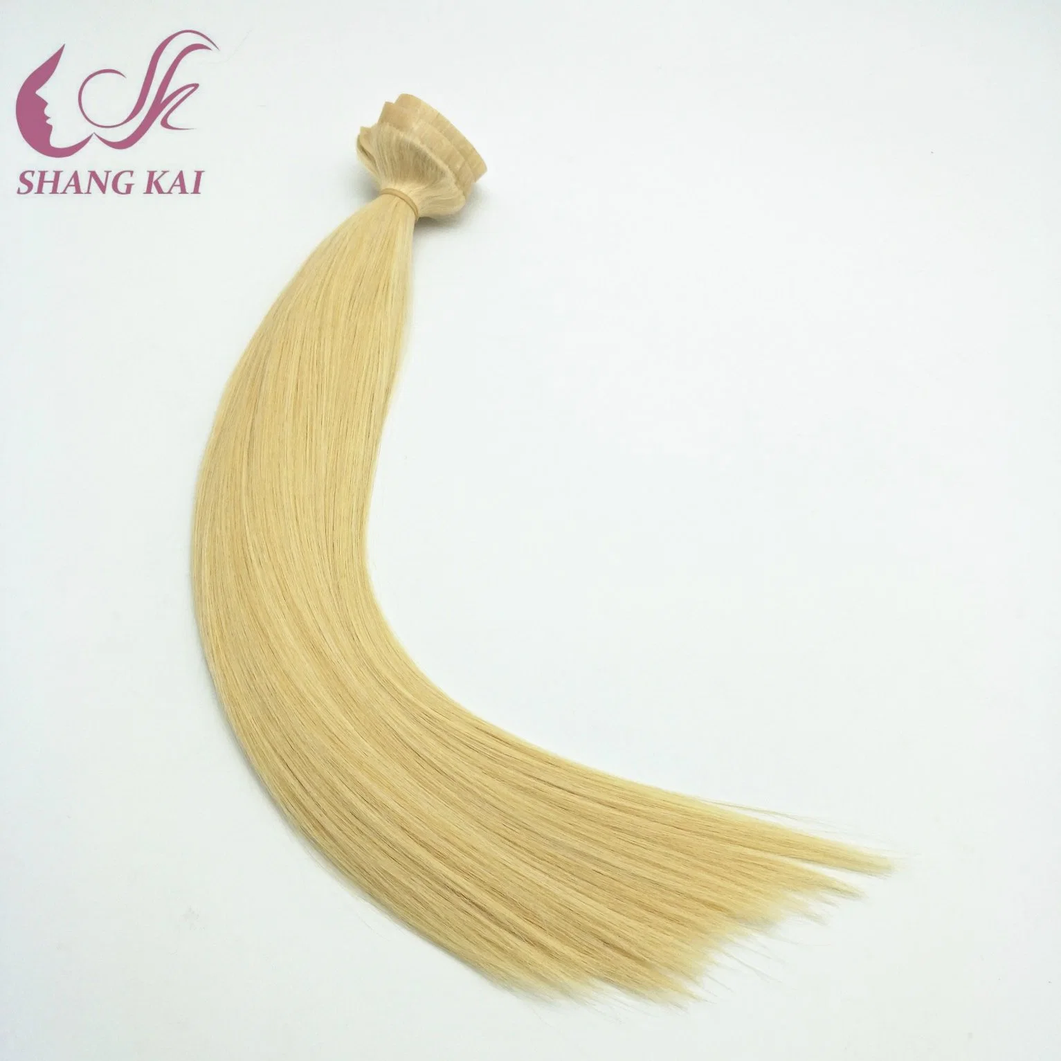 High quality/High cost performance  PU Weft Seamless Clip on Human Hair Extension Russian Remy Hair