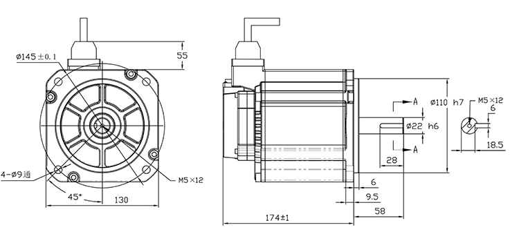 Custom 2000rpm 3000rpm 24 48 72 V 1kw 1.5kw 2kw 3kw 4kw 5kw Robot Agv BLDC Brushless DC Servo Motor 5nm 7.5nm 10nm 15nm 19nm