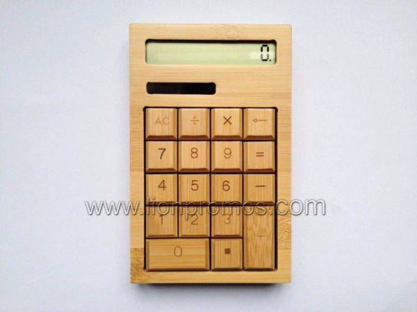 Eco Friendly Social Responsibility Gift Bamboo Material Calculator CS18