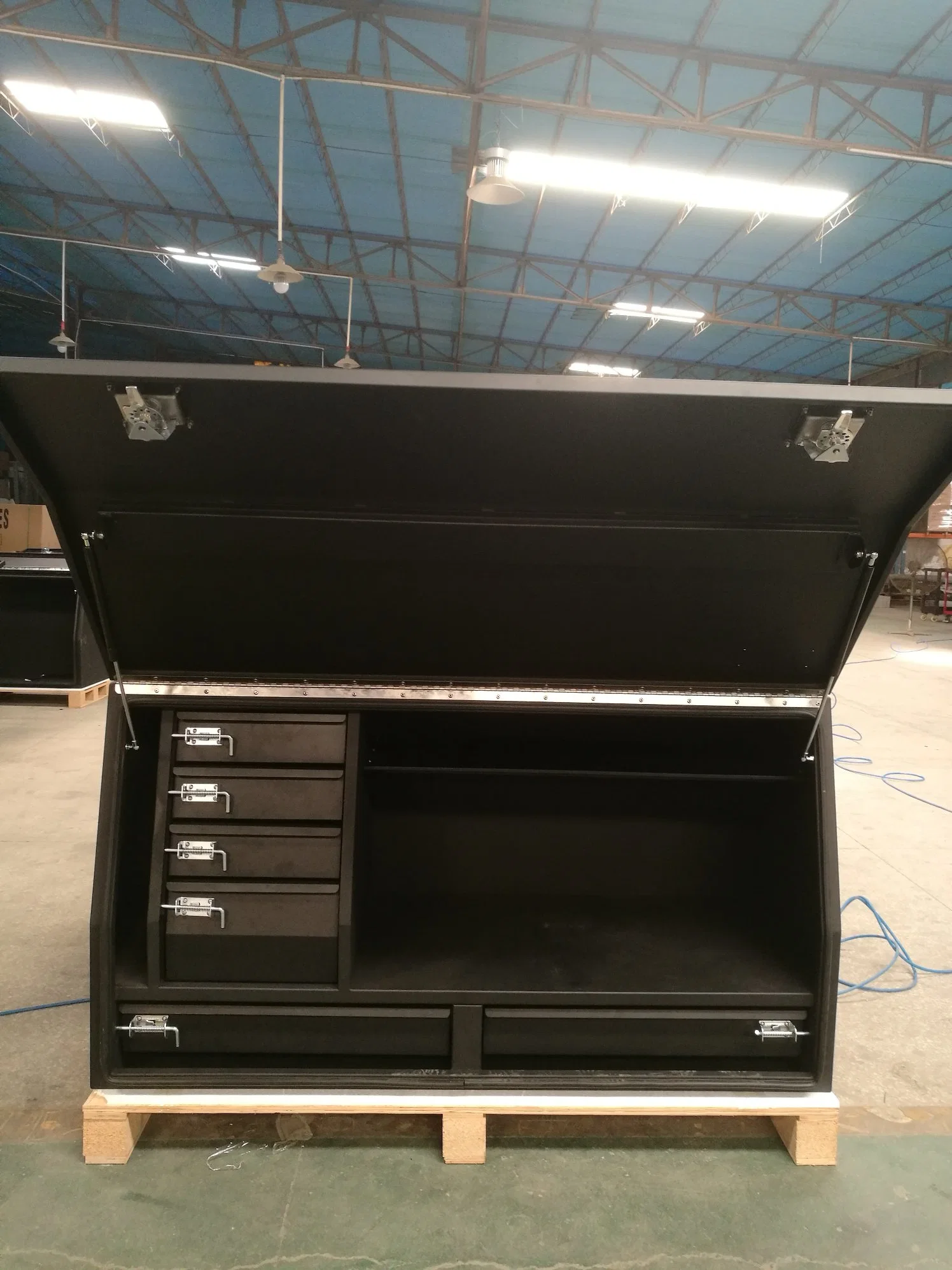 Tray Side Mount Half Opening General Outdoor Aluminum Toolbox