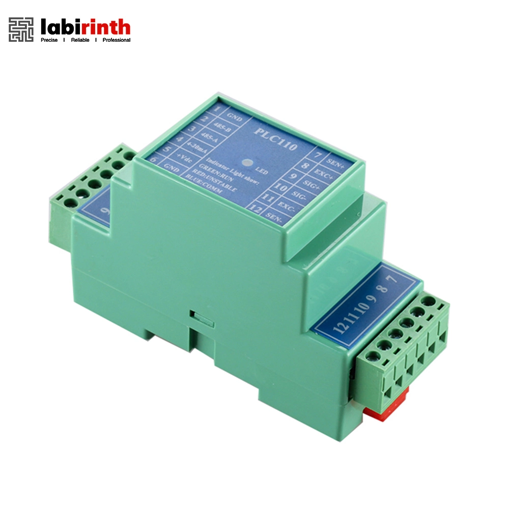 PLC110 DIN Rail Installation Weighing Transmitter Load Cell Ampifier Analog Output RS485 RS232