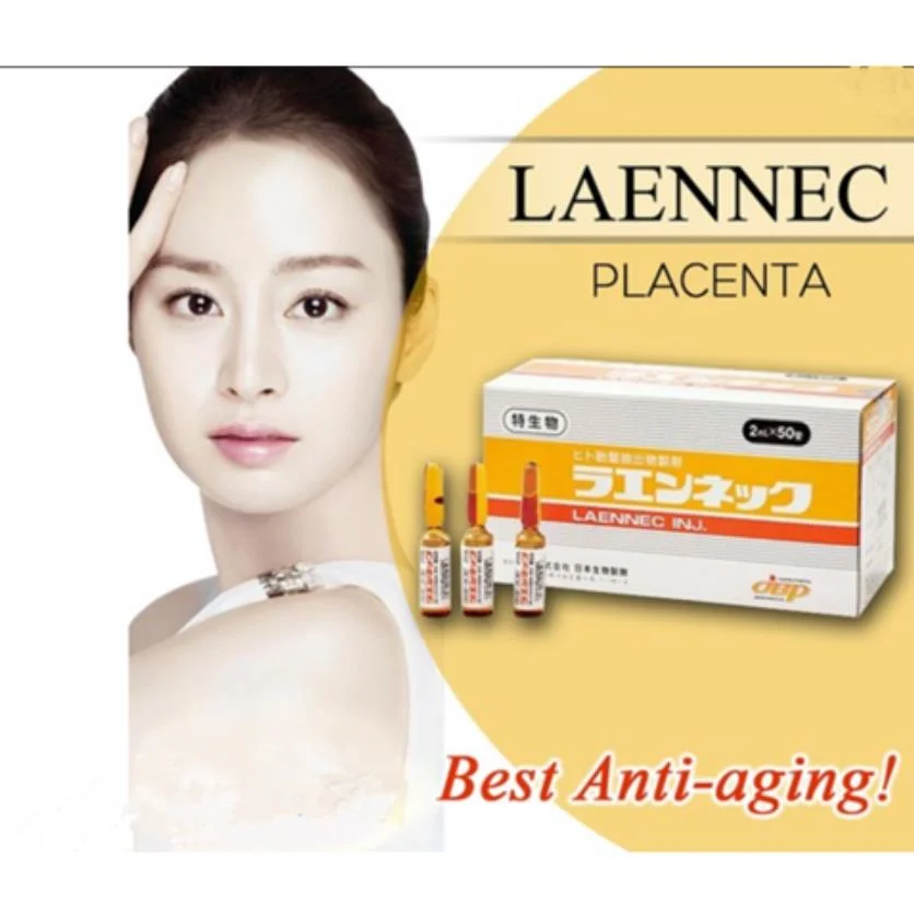 2023laennec Plazenta Japan IV Laennec (10 Ampullen) Whitening Anti-Aging Repair Anti-Aging Schönheit Farbe zu erhöhen effektive Anti-Falten