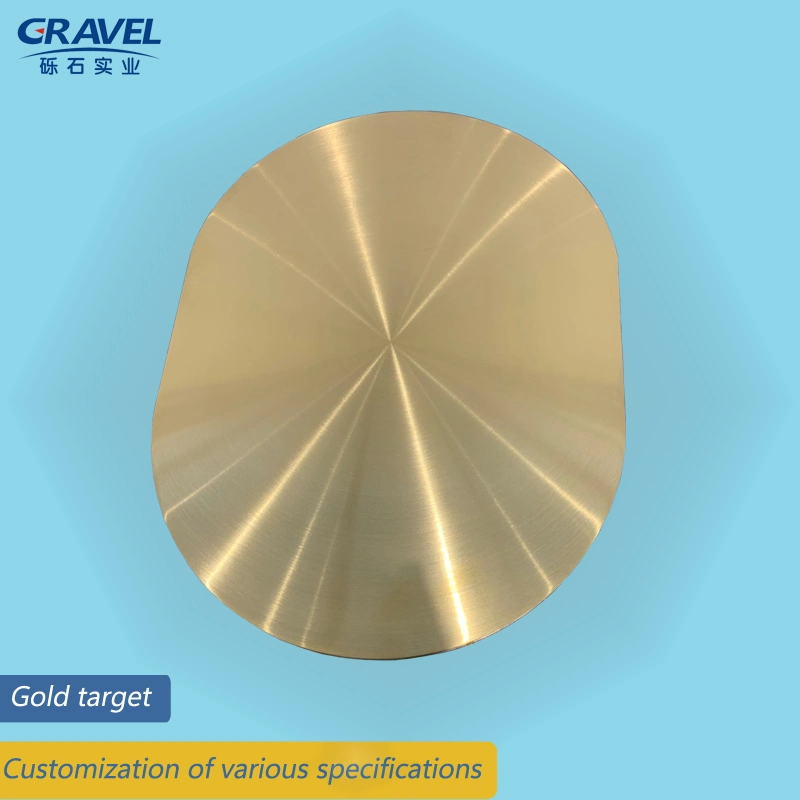 High Purity Gold Sputtering Target Material Custom Processing