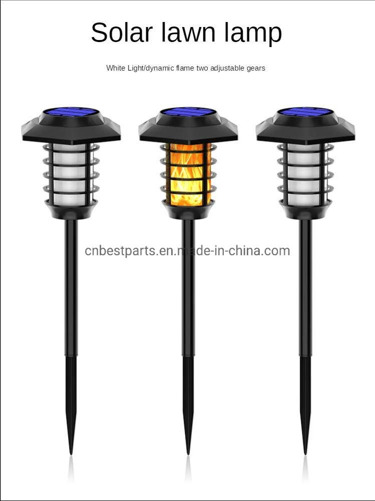 Outdoor Waterproof Landscape LED Lighting for Garden 1.8W LED Solar Powered Flame Warm Flickering Lamp Hot LED Garden Decorative Light