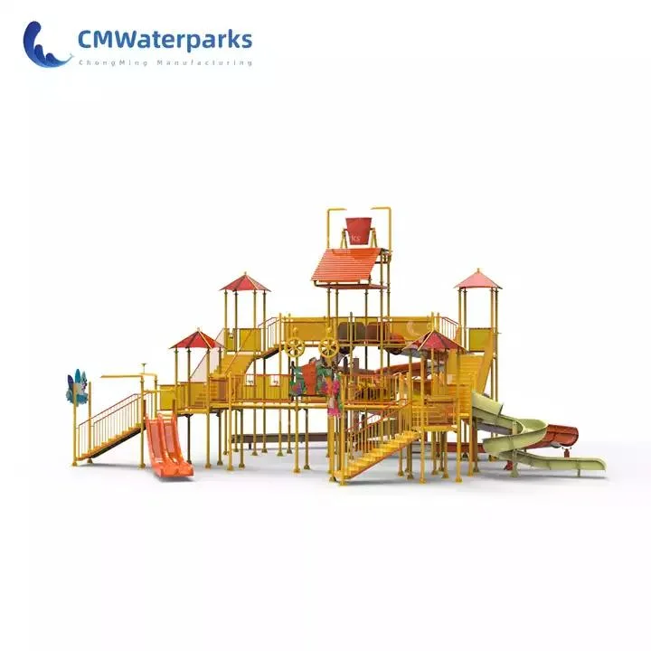 Personalizable China Factory Water Park Equipment agua de vidrio de fibra de agua tobogán de agua Casa para niños adultos