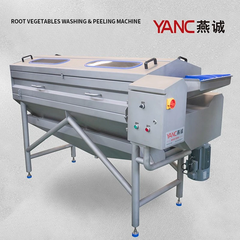 Automatic Fruit and Vegetable Washing and Drying Machine Auto Fruits Vegetables Cleaning Peeling Cutting Machines Price for Sale