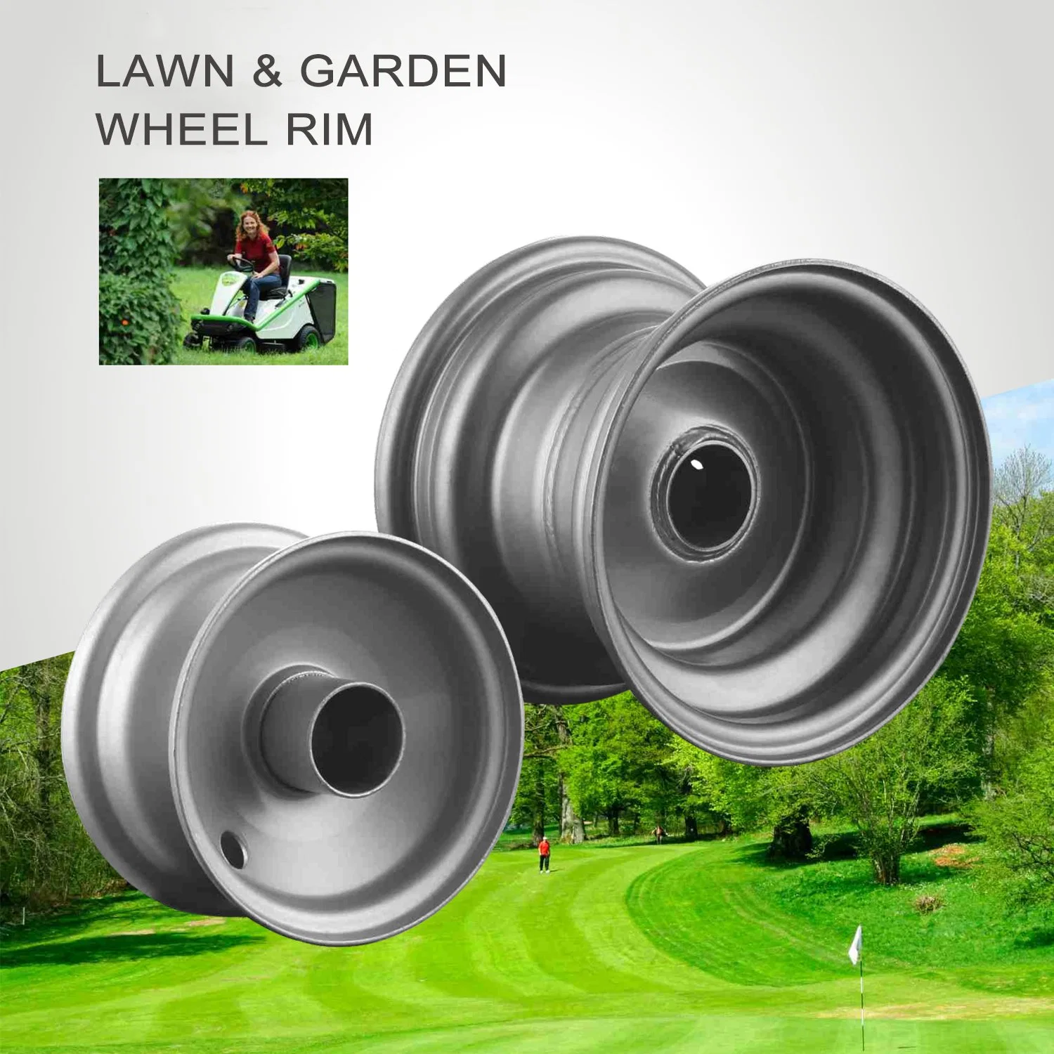 21X11.00-10 21*7.00-10 225/45-10 22X10.00-10 22X11.00-10 Lawn & Garden Mower Tires, Turf Grass Cutter Kart Tire Snow Blower Thrower Golf Cart Tire with Rim