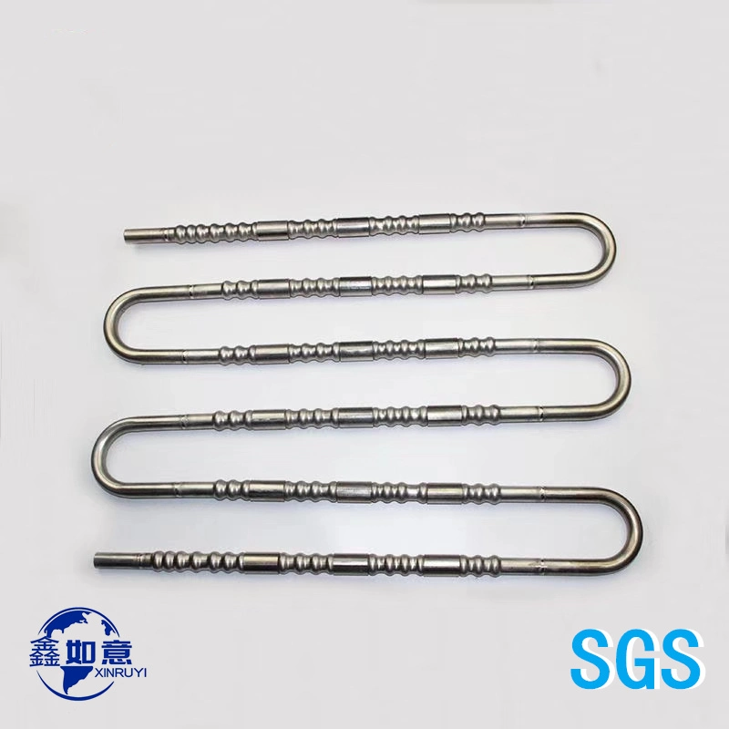 Manufacturer Customized U-Tube Seamless Slotted Thread Corrugated Joint Internal Wave Bending Welding 304 Stainless Steel U-Tube