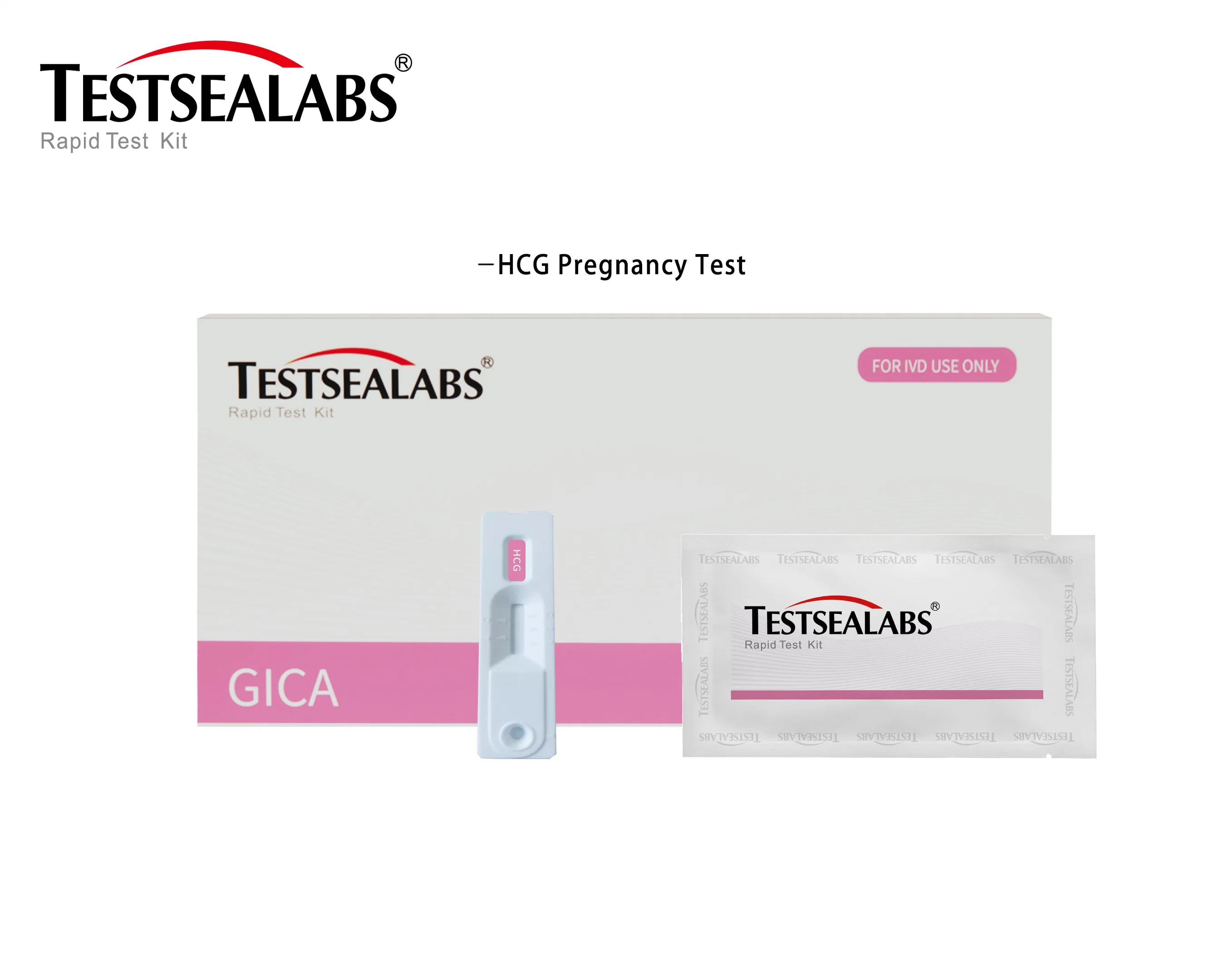 Kits de test HCG Test de grossesse précoce à un seul pas rapide.