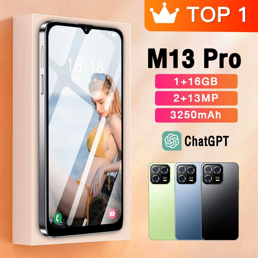 Wholesale/Supplier Factory OEM/ODM M13 PRO Smartphone 1GB/16GB 6.5 Iinch Android 8.1 Mobilephone