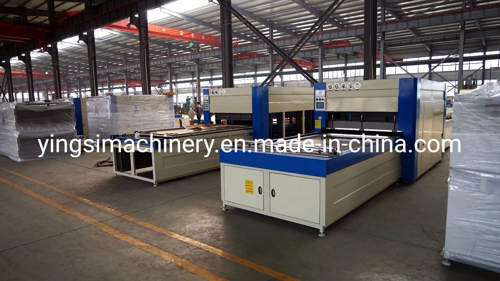 FM2600 Automatic Double Table Vacuum Membrane Press Machine for MDF