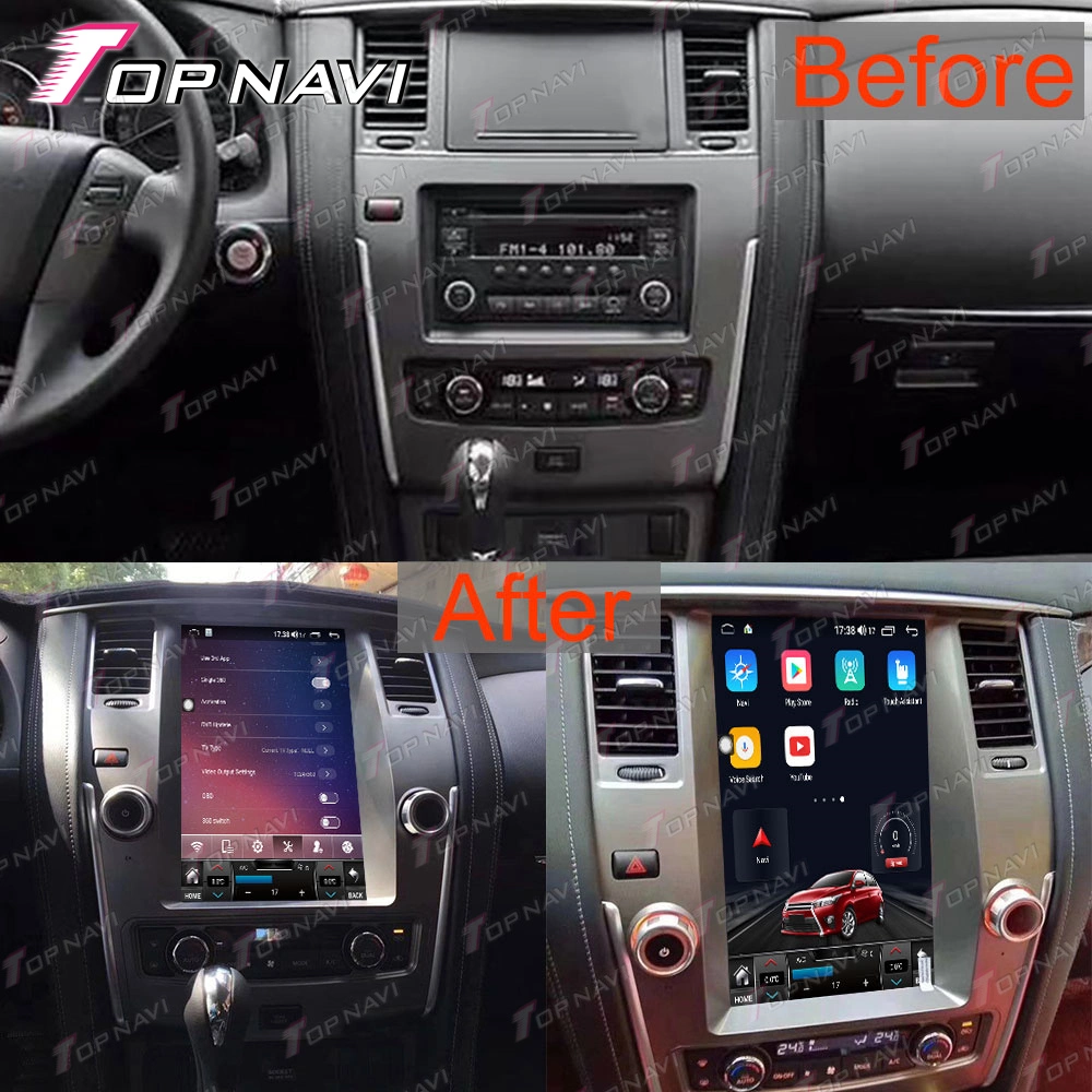 Car Android Player Vertical Screen 2 DIN 12.1 Inch DVD Navigation for Nissan Patrol 2010 2018 Support Carplay