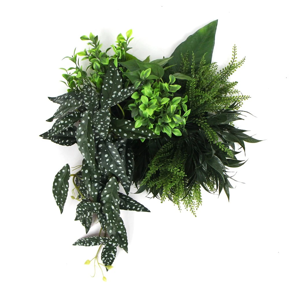 25*25cm Decorative Artificial Green Plant Wall Framed Wall Art for Office Decoration