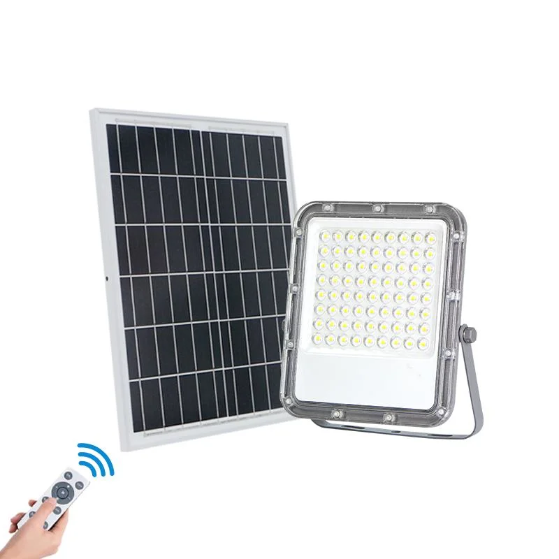 Bon prix Spot à lumière solaire rechargeable en aluminium moulé à l'extérieur Projecteur solaire 100W