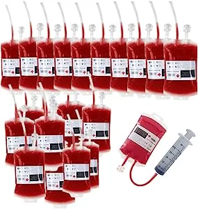 Decoration 2023 Halloween Party Blood Bags for Drinks Live of Theme Parties