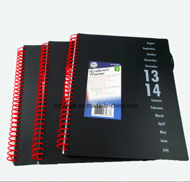 Custom Printing PP Cover Spiral Notebook