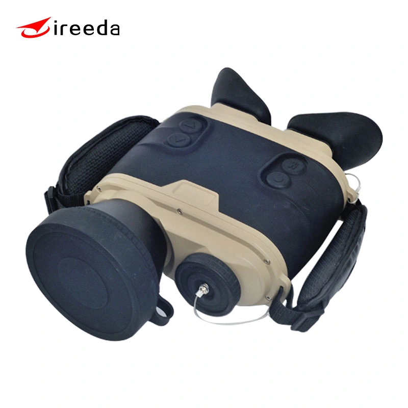 Visão nocturna de câmera térmica binocular 4X Binocular Telémetro Laser de ampliação