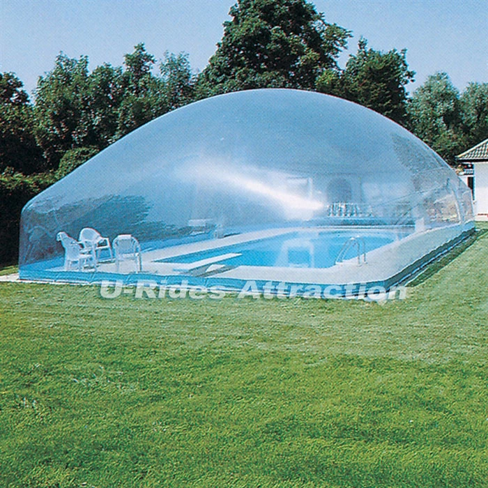 Maßgeschneiderte Pool Cover Transparent Luft Aufblasbare Schwimmbad Dome