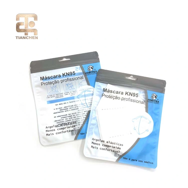 Masque facial en plastique Sac en plastique Pochette de qualité médicale Sac de qualité médicale