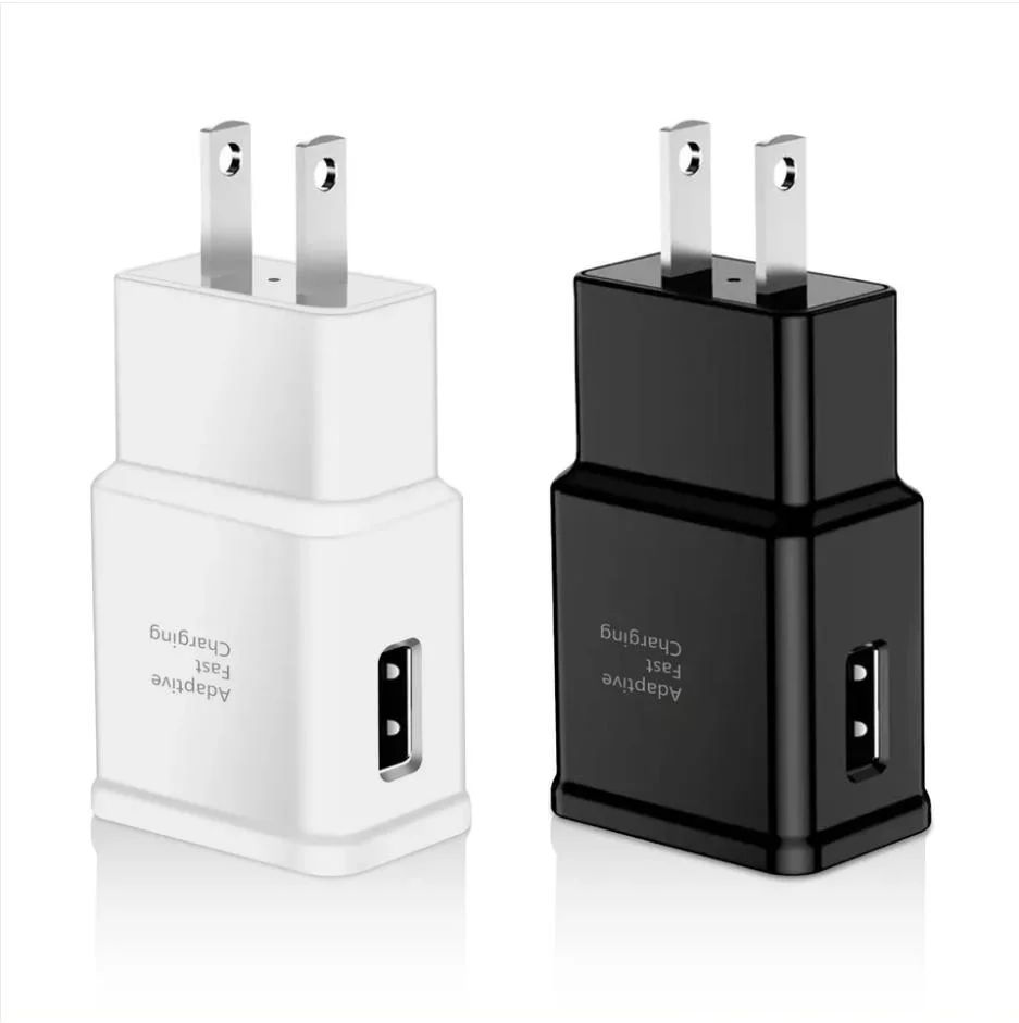 Qualité d'origine adaptateur de voyage 2 en 1 QC 3.0 15W Chargeur rapide avec câble USB de type C pour Samsung S10 S8 S9 S6 S7 La charge rapide