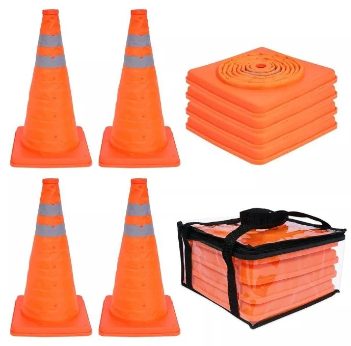 ABS Base Foldable Traffic Cone Retractable Road Safety Cone Road Safety Products