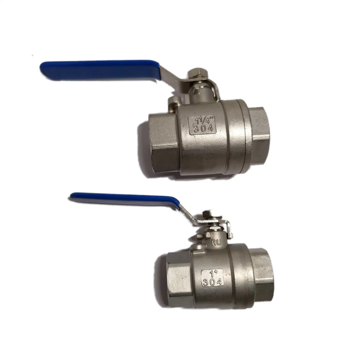 2 Way 2 Pieces Wcb PTFE 1000wog CF8/CF8m Stainless Steel 304/316 Flange Internal/External Thread NPT BSPT Ball Valve