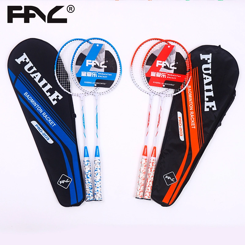 Fuaile Wholesale Cheap Badminton Racket Set Iron Alloy Racquet Badminton Rackets Recreation