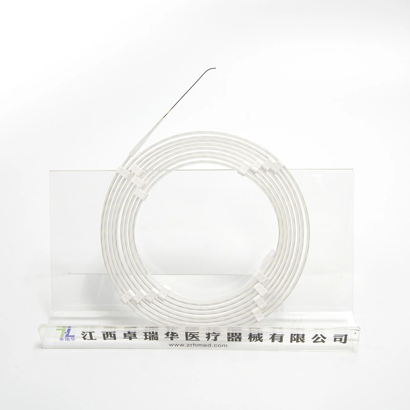 Accesorios para endoscopia de nitinol en Blanco y Negro Cable guía