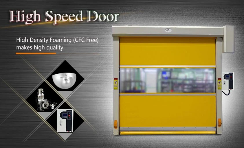 Industrial Electric PVC High Speed Roll up Door Automatic PVC Fast Speed Rolling Door