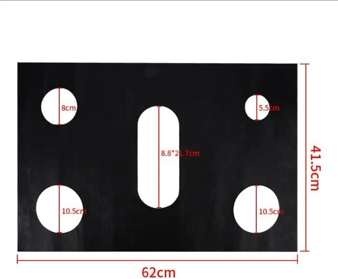 Tela de PTFE antiadherente reutilizable para protector de gama de gases