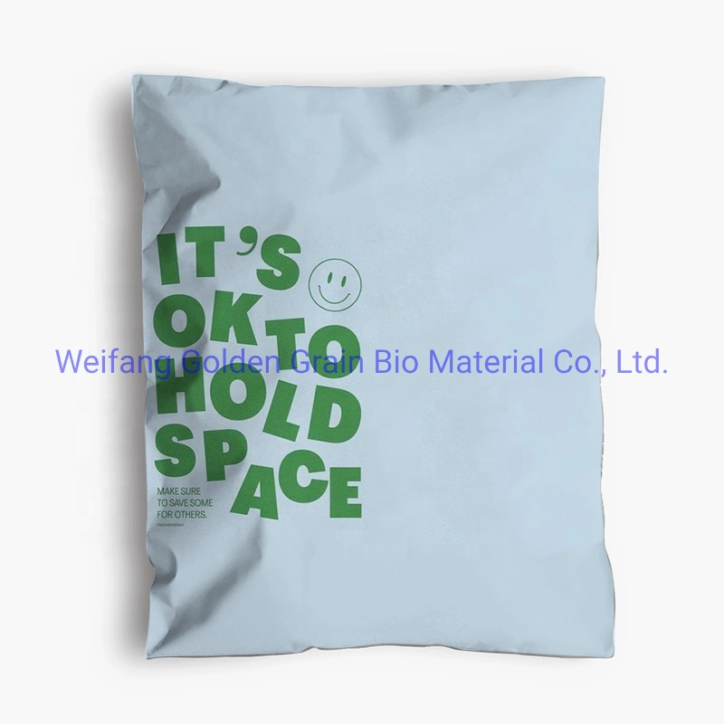 OEM Free Sample Custom Biodegradable Polymailer 10X13 Designer Plastic Shipping Envelope Bags Compostable Wholesale/Supplier Teal Mailer Pbat PLA Corn Starch
