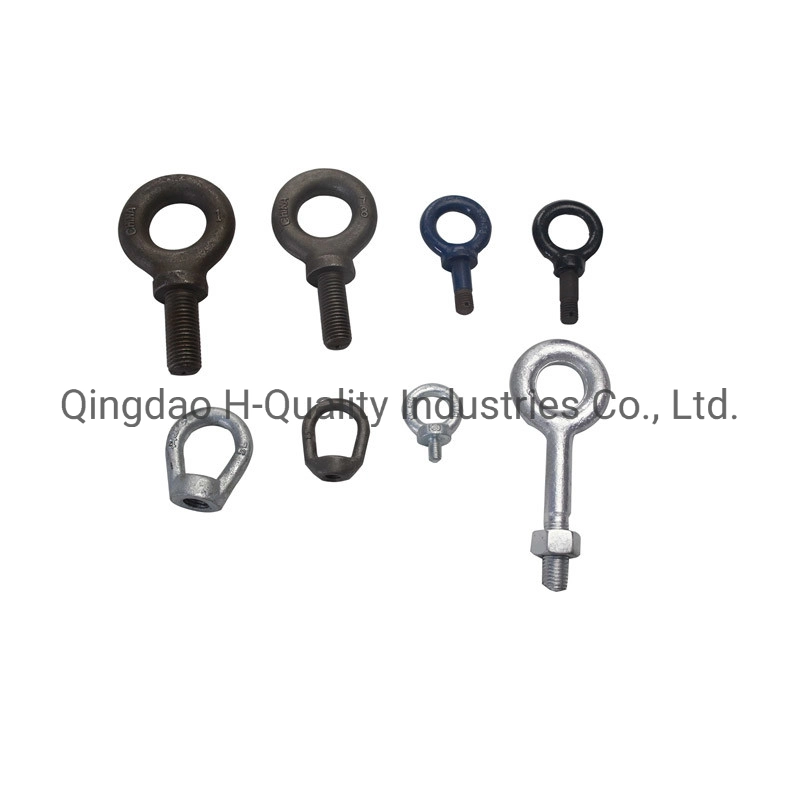 Rigging DIN580 Carbon Steel Drop Forged Galvanized Lifting Eye Bolt with Metric Thread