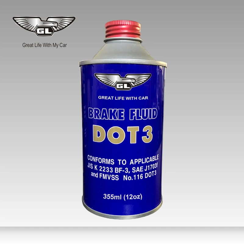 Customized Private Label Brake Oil Brake Fluid DOT 3 Brake Fluid Tin Cans