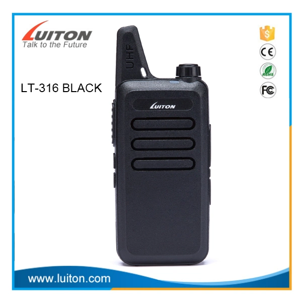 Luiton Lt-316 Frs/Gmrs recargable Radios bidireccionales 400MHz-470MHz Mini transmisor de mano (2 Pack)