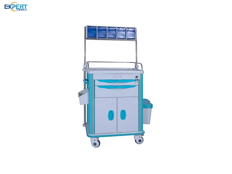 Factory Directly Hospital Clinic First Line Emergency Drugs Resuscitation Trolley Anesthesia Crash Cart