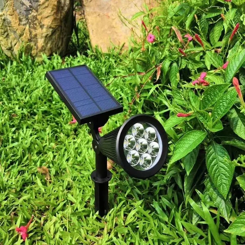 Projetor solar LED por atacado à prova de água luzes para jardim solar para relvado Foco solar de alimentação de fábrica